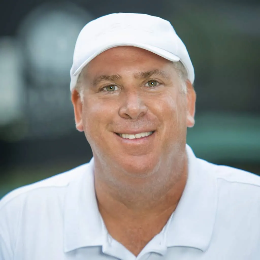 Scott Honig, Tennis Professional at DeMartini Tennis, in his coach portrait.