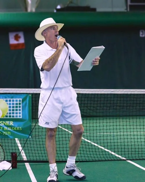 Terry Ward, Director of Events and Programming at DeMartini Tennis, in his coach portrait.